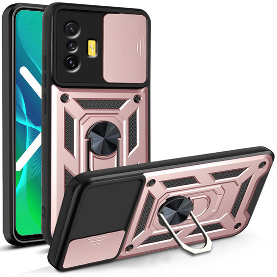 Telefontok a Xiaomi Poco F4 GT, CamShield Slide, rózsaszín rose gold