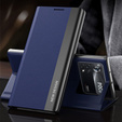 Pattintható tok a Xiaomi Poco M4 Pro 4G, Side Magnetic, sötétkék