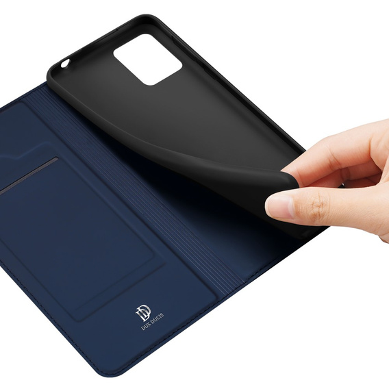Dux Ducis Telefontok a Motorola Moto E13, Skinpro, sötétkék