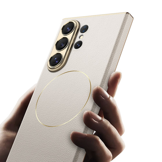 GKK Nickel Ring bőr mágneses tok Samsung Galaxy S26 Ultra készülékhez