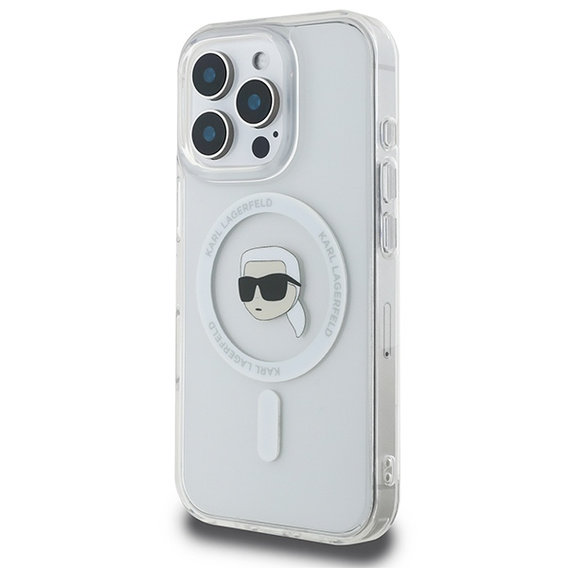 Karl Lagerfeld IML fém Karl Head MagSafe tok iPhone 16 Pro Max készülékhez