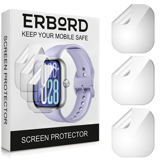 3x ERBORD hidrogél fólia Xiaomi Redmi Watch 5