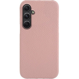 Bőr tok Samsung Galaxy A54, Genuine Leather, rózsaszín