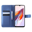 Pattintható tok a Xiaomi Redmi 12C, Wallet, Smart Magnet, kék