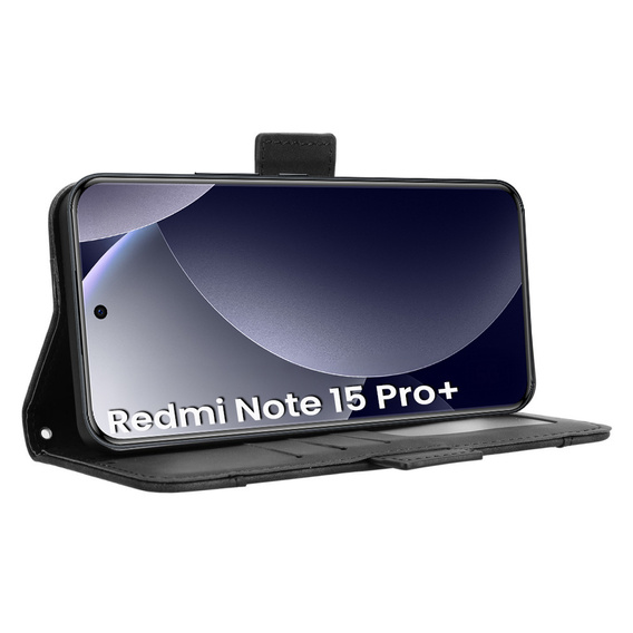 Kártyanyílásos flip tok a Xiaomi Redmi Note 15 Pro Plus 5G / Poco M8 Pro 5G készülékhez