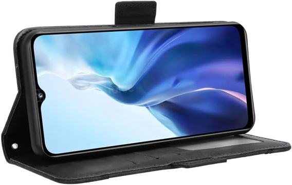 Pattintható tok a Realme Note 70T 4G, Card Slot, fekete
