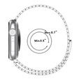 Acél karperec Apple Watch 1/2/3/4/4/5/6/7/8/SE/ULTRA 42/44/45/45/49 MM - ezüst