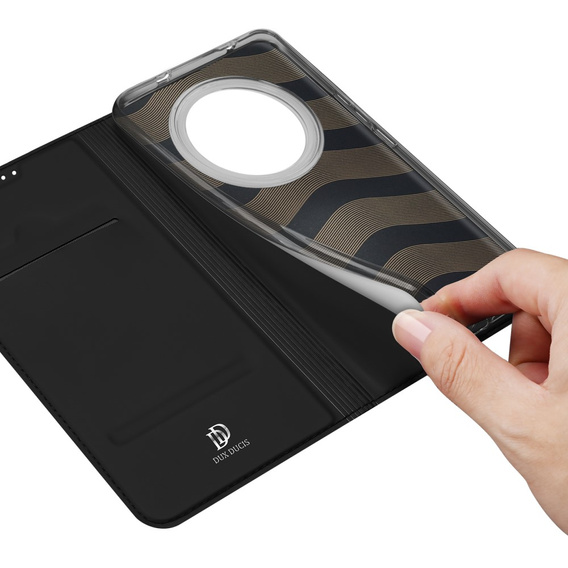 Dux Ducis Telefontok a Oppo Reno 12F / Oppo Reno 12FS, Skinpro, fekete