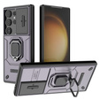 Telefontok a Samsung Galaxy S24 Ultra, KickStand Camera Lens, lila