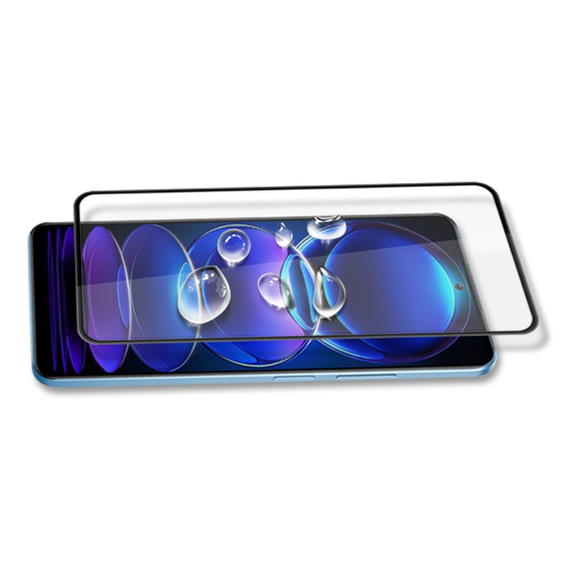 Mocolo Full Glue edzett üveg a következőkhöz Xiaomi Poco X5 Pro 5G, fekete keret