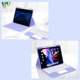 Tok + billentyűzet iPad Air 10.9 4 2020 / 5 2022, Touchpad, lila