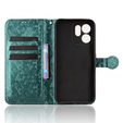 Pántos tok Oppo Reno 14F, pénztárca Rhombus, zöld