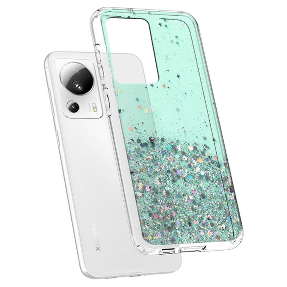 Telefontok a Xiaomi 13 Lite, Glittery, zöld