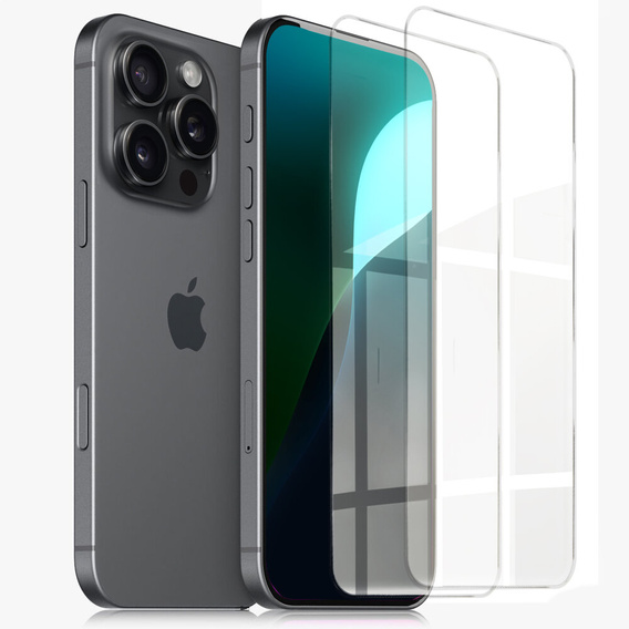 2x edzett üveg ERBORD 9H Hard Glass a képernyőn a iPhone 16 Pro Max