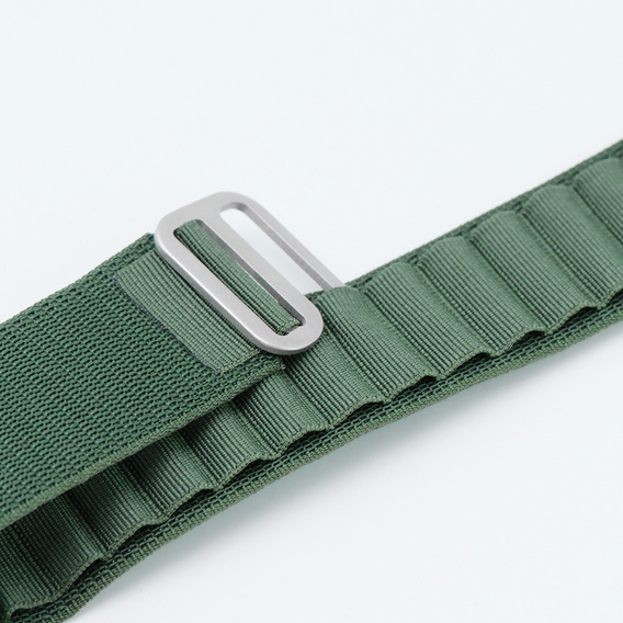 Nylon szíj Apple Watch 1/2/3/4/4/5/6/7/8/SE/ULTRA 42/44/45/45/49mm, zöld