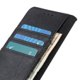 KHAZNEH RFID tok Motorola G85 5G, Litchi textúra, fekete