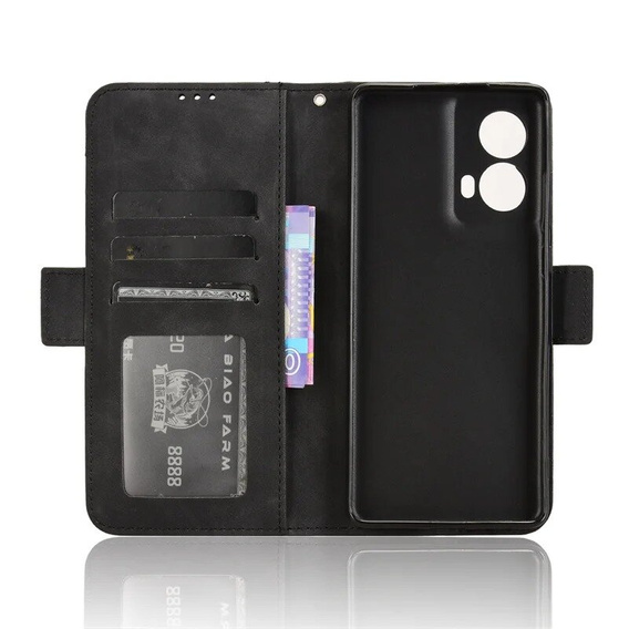Pattintható tok a Motorola Moto G85, Card Slot, fekete