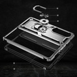 Páncélozott telefontok a Samsung Galaxy Z Fold 4 5G, Nox Case Ring, ezüst