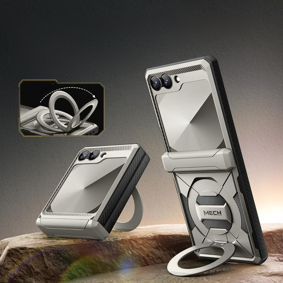 Táska mágneses állvánnyal Samsung Galaxy Z Flip7 FE / Z Flip6 készülékekhez