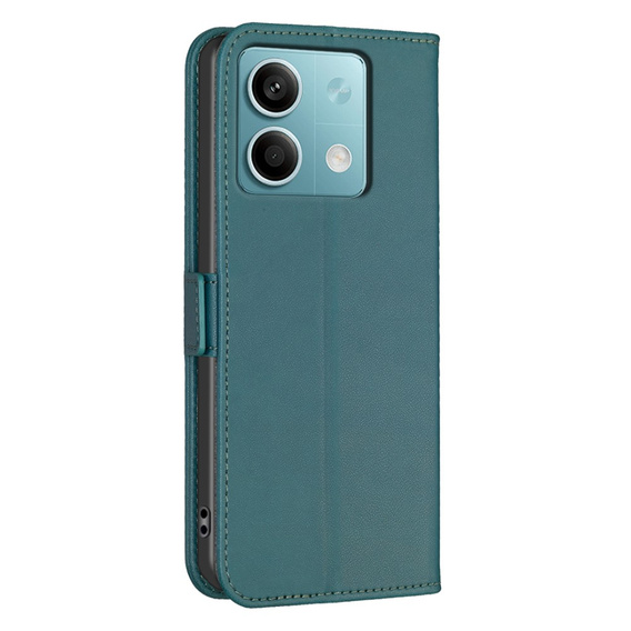 Pattintható tok a Xiaomi Redmi Note 13 5G, BINFEN Wallet, zöld