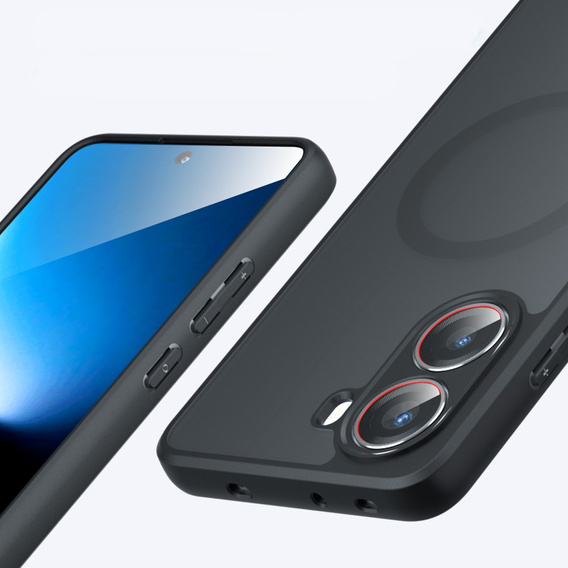 Tok Xiaomi Poco X7 Pro 5G-hoz, MagSafe, ERBORD Matt Case, fekete