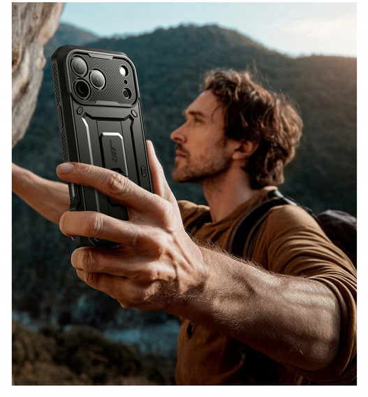 Supcase tok iPhone 17 Pro Max készülékhez, Unicorn Beetle Pro, fekete