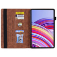 Tok Xiaomi Redmi Pad Pro, Classic, tolltartóval, barna