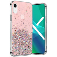 Telefontok a iPhone XR, Glittery, rózsaszín