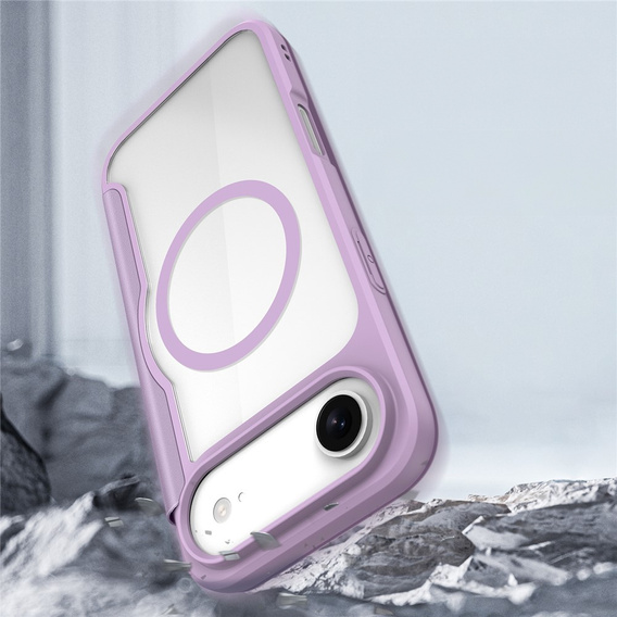 Dux Ducis tok iPhone Air, Skin X Pro, pánttal, MagSafe, lila, iPhone Air, Skin X Pro, MagSafe, lila