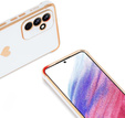tok Samsung Galaxy A35 5G, Electro heart, fehér + Full Glue Kerámiaüveg