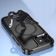 Telefontok a iPhone 12/12 Pro, MagForce MagSafe, fekete