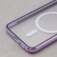 Magnetic Dual Glass MagSafe tok Samsung Galaxy S23, lila