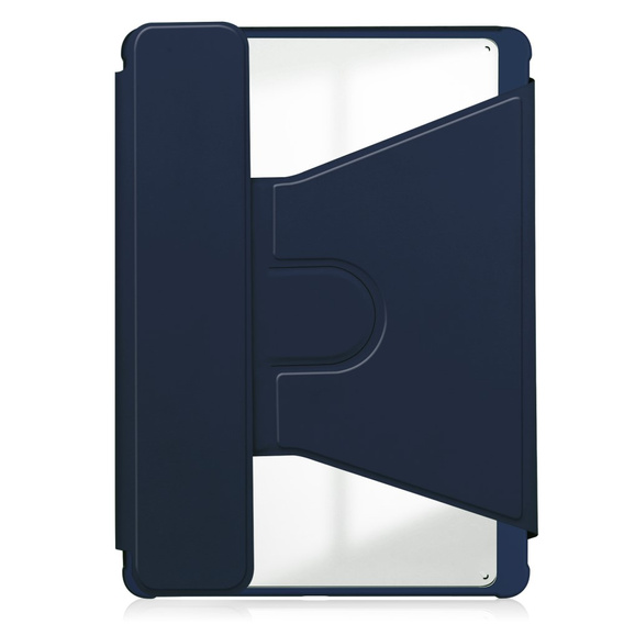 Billentyűzet tok iPad Pro 11" 2024 (5 gen.), Rotary 360° Leather, sötétkék