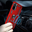 Páncélozott telefontok a Xiaomi Redmi Note 10 / 10S, Nox Case Ring, piros
