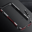 Teletok LUPHIE iPhone 14-hoz, Armor Bumper, fekete / piros