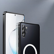 Kameravédő tok Samsung Galaxy Note 10+ Plus, CamShield MagSafe, átlátszó / fekete