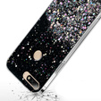 Telefontok a Huawei Y7 2018/Enjoy 8, Glittery, fekete
