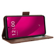 Pattintható tok a T Phone 2 Pro 5G, Card Slot, barna