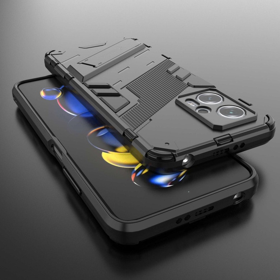 Tok Xiaomi Poco X4 GT 5G, Military kickstand, fekete