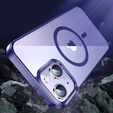 Telefontok a iPhone 14, ERBORD Hybrid MagSafe Case, kék