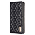 Pattintható tok a Xiaomi Redmi Note 13 Pro 4G / Xiaomi Redmi Note 14S / Xiaomi Poco M6 Pro 4G, Wallet, BINFEN COLOR, fekete