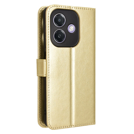 Pattintható tok a Oppo A40 / Oppo A40m, Crazy Horse Wallet, arany