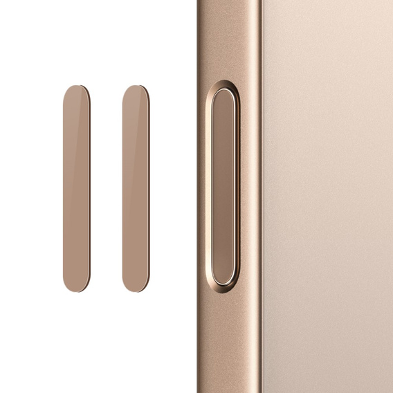 2x NORTHJO kamera vezérlőgomb üveg iPhone 16 / 16 Plus / 16 Pro / 16 Pro Max készülékhez, arany