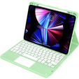 Tok + billentyűzet iPad Air 10.9 4 2020 / 5 2022, Touchpad, zöld