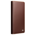 Flip tok Samsung Galaxy S25 Ultra, QIALINO Leather Wallet, fekete