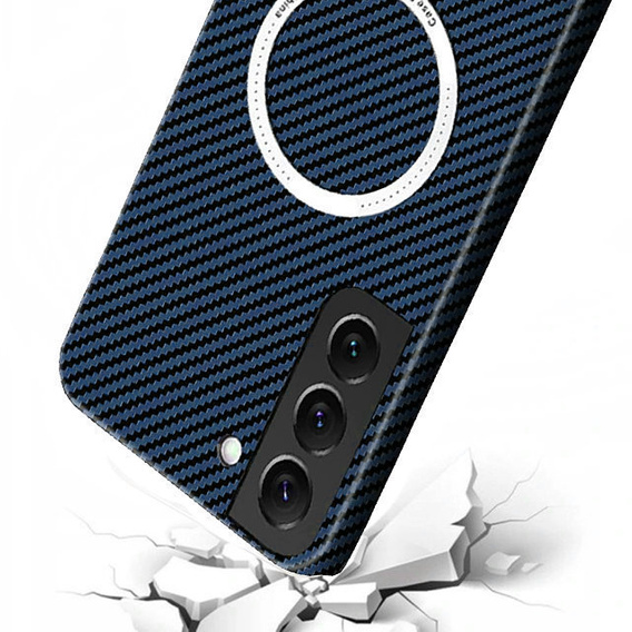 Telefontok a Samsung Galaxy S23, Magsafe Slim Carbon, kék