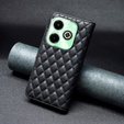 Pattintható tok a Infinix Hot 40i, Wallet, BINFEN COLOR, fekete