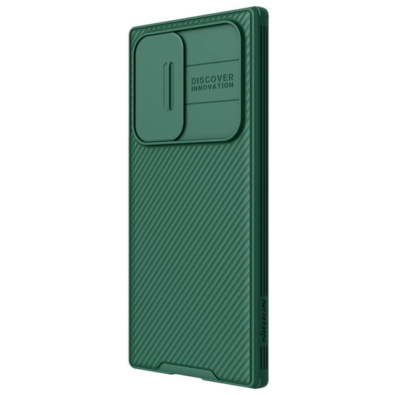Tok Samsung Galaxy S23 Ultra, páncélozott Nillkin, CamShield Pro, zöld