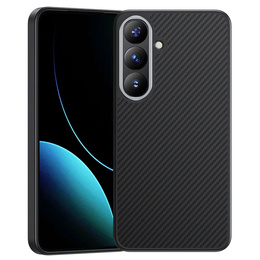 BENKS Kevlar tok Samsung Galaxy S25+ Plus, MagSafe, Carbon Fiber, fekete