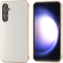 Telefontok a Samsung Galaxy S23 FE, Cowhide Leather, szürke